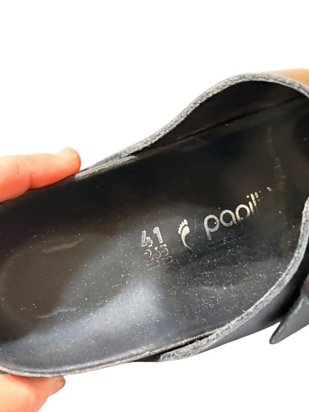 Birkenstock Papillo Arizona Sandal Black 41Platform Repair Leather Trend Chunky - Picture 2 of 8